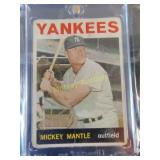 Vintage 1964 Topps Mickey Mantle low grade