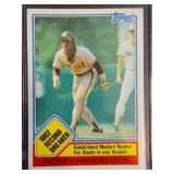 Vintage Topps Ricky Henderson mint condition