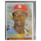 Vintage donruss Willie McGee mint condition