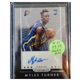 Myles Turner rookie auto mint