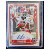 IU football player Roman hemby autograph