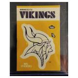 Vikings stickers card vintage