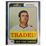 Vintage 1974 Lou Pinella card near mint