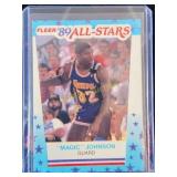 Magic Johnson Fleer sticker card