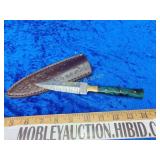 Handmade Damascus double knife