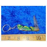 Damascus pocket knife