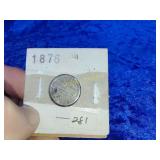 1876 seated dime