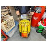 Pennzoil trash can for the garage