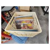 Miss Laney's records and crate