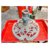 Larger metal umbrella base heavy cast