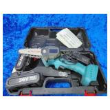36v lithium electric small chainsaw needs charged
