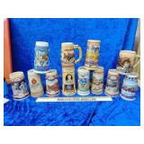 All beer advertisement mugs