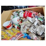 Large box full nothing but Campbell soup cups and
