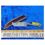 Damascus handmade knife