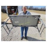 Adjustable folding table