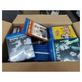 Mostly blu-rays there is some DVDs whole box full