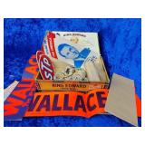 Vintage cigar box full stickers and advertisement