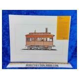Rare USS creosote artist locomotive train print