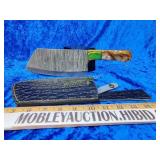 Beautiful handmade meat cleaver large