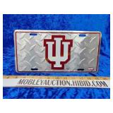 Hoosiers metal license plate