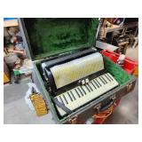 Antique accordion Italy made