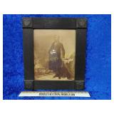Abraham Lincoln with beautiful wood frame