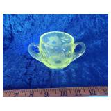 UV reactive etched glass