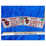 2 IU license plates