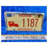 Indiana antique historical license plate