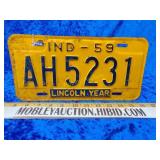 1959 Indiana license plate