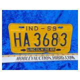 1959 Indiana license plate
