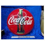 Newer metal Coca-Cola Button 25"