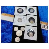 8 Silver Dimes 1x Silver Quarter