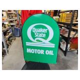 Quaker State tombstone double sided sign
