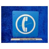 Telephone double-sided thick plastic sign