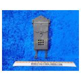 Antique aluminum cast mailbox