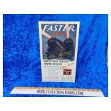 Railroad cardstock advertisement