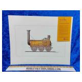 Rare USS creosote artist locomotive train print