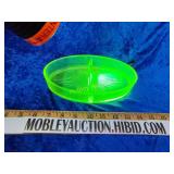 Uranium glass-has hairline crack