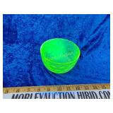 Uranium glass bowl