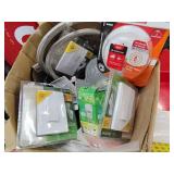 Box full of house new construction stuff and