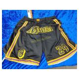 Kobe Bryant black mamba shorts XL