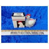 Barnyard animal fabric pomander hen