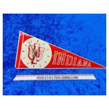 Vintage Indiana plastic pennant clock