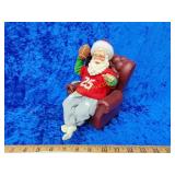 Football Santa in the recliner