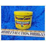 Yellow Creek Shortening can