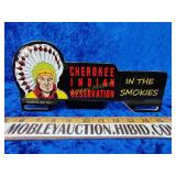 Porcelain Cherokee Indian reservation plate