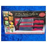 21 Piece Kitchen Cutlery Set