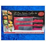 21 Piece Kitchen Cutlery Set