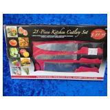 21 piece kitchen cutlery set